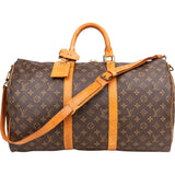 Louis Vuitton Canvas Monogram Keepall 50 Bandouliere