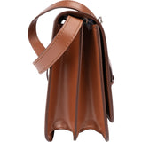 Burberry Brown Leather SM TB Box Crossbody Bag