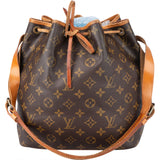 Louis Vuitton Canvas Monogram Sac Noe Petit Shoulder Bag