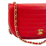 Chanel Stitching Lambskin 24K Gold Single Flap Shoulder Bag