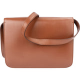Burberry Brown Leather SM TB Box Crossbody Bag