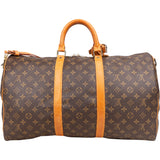 Louis Vuitton Canvas Monogram Keepall 50 Bandouliere