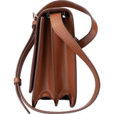 Burberry Brown Leather SM TB Box Crossbody Bag