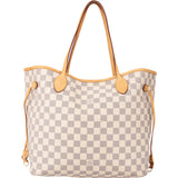 Louis Vuitton Damier Azur Monogram Neverfull MM Shopper Bag