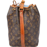 Louis Vuitton Canvas Monogram Sac Noe Petit Shoulder Bag