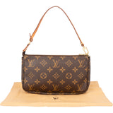 Louis Vuitton Canvas Monogram Pochette Accessoire Handbag