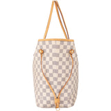 Louis Vuitton Damier Azur Monogram Neverfull MM Shopper Bag