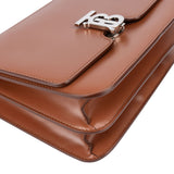 Burberry Brown Leather SM TB Box Crossbody Bag