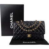 Chanel Quilted Lambskin Medium Double Flap Shoulder Bag
