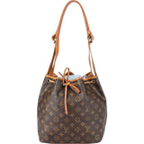 Louis Vuitton Canvas Monogram Sac Noe Petit Shoulder Bag