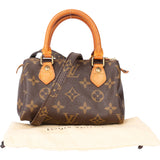 Louis Vuitton Canvas Monogram Nano Speedy Handbag