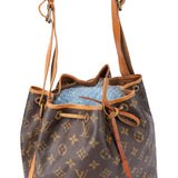 Louis Vuitton Canvas Monogram Sac Noe Petit Shoulder Bag