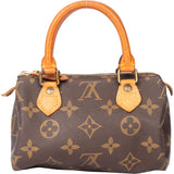 Louis Vuitton Canvas Monogram Nano Speedy Handbag