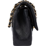 Chanel Quilted Lambskin Medium Double Flap Shoulder Bag