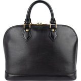 Louis Vuitton Noir Epi Leather Alma PM Handbag