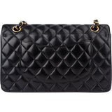 Chanel Quilted Lambskin Medium Double Flap Shoulder Bag