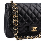 Chanel Quilted Lambskin Medium Double Flap Shoulder Bag
