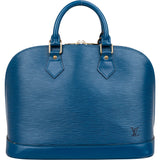 Louis Vuitton Bleu Epi Leather Alma PM Handbag