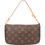 Louis Vuitton Canvas Monogram Pochette Accessoire Handbag