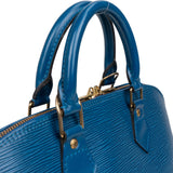 Louis Vuitton Bleu Epi Leather Alma PM Handbag