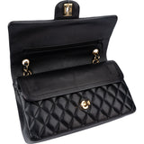 Chanel Quilted Lambskin Medium Double Flap Shoulder Bag
