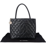Chanel Quilted Caviar Leather CC Medaillon Handbag