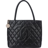 Chanel Quilted Caviar Leather CC Medaillon Handbag