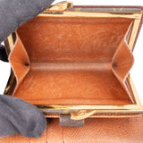 Louis Vuitton Canvas Monogram Clip Wallet