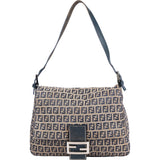 Fendi FF Monogram Baguette Mamma Handbag