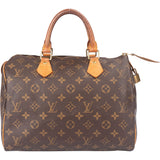 Louis Vuitton Canvas Monogram Speedy 30 Handbag