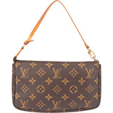 Louis Vuitton Canvas Monogram Pochette Accessoire Handbag