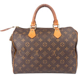 Louis Vuitton Canvas Monogram Speedy 30 Handbag