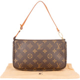 Louis Vuitton Canvas Monogram Pochette Accessoire Handbag