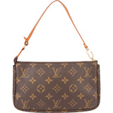 Louis Vuitton Canvas Monogram Pochette Accessoire Handbag