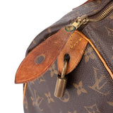 Louis Vuitton Canvas Monogram Speedy 30 Handbag