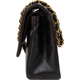 Chanel Quilted Lambskin 24K Gold Medium Double Flap Crossbody Bag