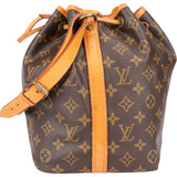 Louis Vuitton Canvas Monogram Sac Noe Petit Shoulder Bag