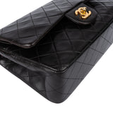 Chanel Quilted Lambskin 24K Gold Medium Double Flap Crossbody Bag