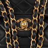 Chanel Quilted Lambskin 24K Gold Medium Double Flap Crossbody Bag
