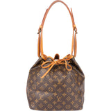 Louis Vuitton Canvas Monogram Sac Noe Petit Shoulder Bag
