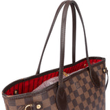 Louis Vuitton Damier Ebene Monogram Neverfull PM Handbag