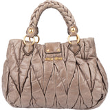 Miu Miu Quilted Leather City Handbag