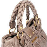 Miu Miu Quilted Leather City Handbag