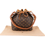 Louis Vuitton Canvas Monogram Sac Noe Petit Shoulder Bag