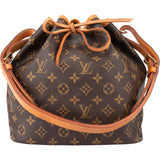 Louis Vuitton Canvas Monogram Sac Noe Petit Shoulder Bag