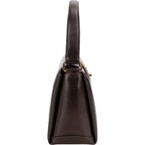 Gucci Brown Leather Turnlock Handbag