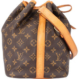 Louis Vuitton Canvas Monogram Sac Noe Petit Shoulder Bag