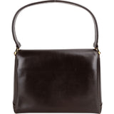 Gucci Brown Leather Turnlock Handbag