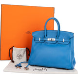 Hermès Blue Paradise Veau Gulliver Birkin 25 Handbag