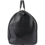 Louis Vuitton Noir Epi Leather Keepall 55